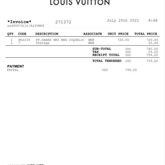 Louis Vuitton Sarah Wallet with Red Interior - Picture 5 of 10